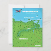 Orinoco River South American Map (Vorderseite)