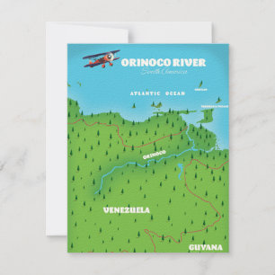 Orinoco River South American Map
