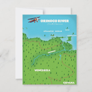 Orinoco River South American Map