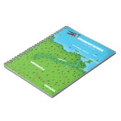Orinoco River South American Map Notizblock (Linke Seite)