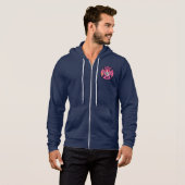 Orio-Brustkrebs-Zip up Hoodie (Vorne ganz)