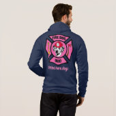 Orio-Brustkrebs-Zip up Hoodie (Schwarz voll)
