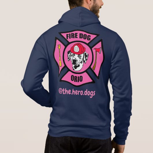 Orio-Brustkrebs-Zip up Hoodie (Rückseite)