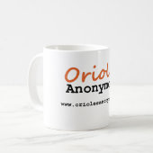 Oriole anonym - Standort-Logo-Tasse Kaffeetasse (Vorderseite Links)