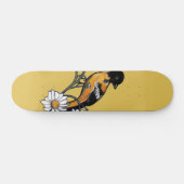 Oriole Bird Daisy Blume Naturkunde Skateboard (Horizontal)