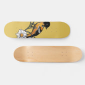 Oriole Bird Daisy Blume Naturkunde Skateboard (Horizontal)