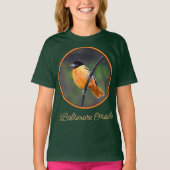 Oriole Painting - Original Bird Art T-Shirt (Vorderseite)