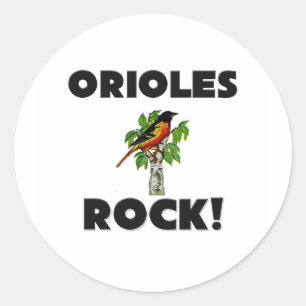 Orioles Rock Runder Aufkleber