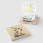 Orioles, Thrushes, Audubons Vögel von Amerika Steinuntersetzer (Seitenansicht)