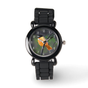 Oriolmalerei - Original Vogelkunst Armbanduhr