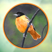 Oriolmalerei - Original Vogelkunst Fensteraufkleber (Blatt 3)