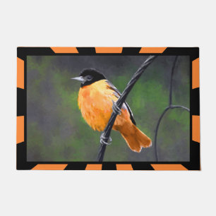 Oriolmalerei - Original Vogelkunst Fußmatte