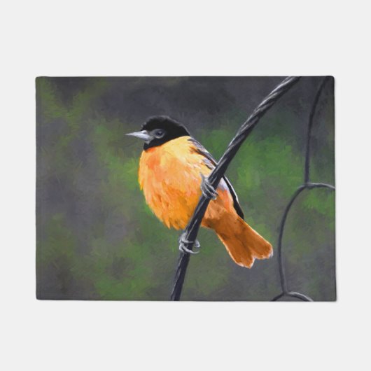 Oriolmalerei - Original Vogelkunst Fußmatte (Vorderseite)