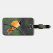 Oriolmalerei - Original Vogelkunst Gepäckanhänger (Rückseite horizontal)
