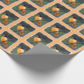 Oriolmalerei - Original Vogelkunst Geschenkpapier (Ecke)