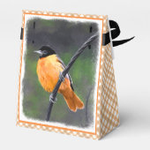 Oriolmalerei - Original Vogelkunst Geschenkschachtel (Rückseite)