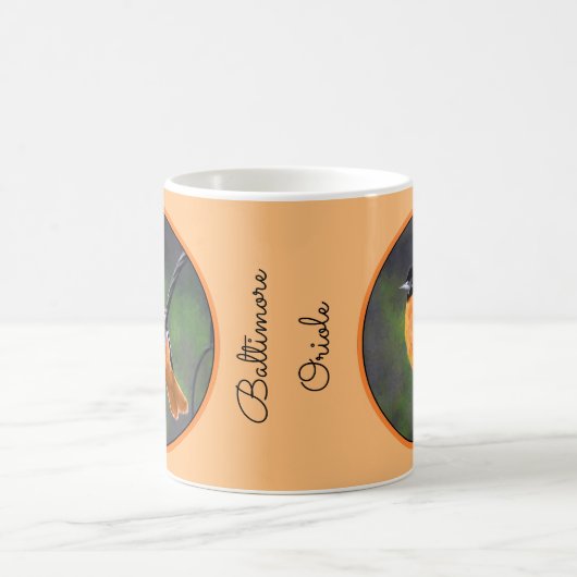 Oriolmalerei - Original Vogelkunst Kaffeetasse (Mittel)