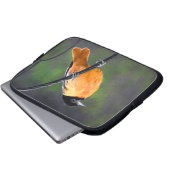 Oriolmalerei - Original Vogelkunst Laptopschutzhülle (Vorne Knopf)