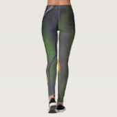 Oriolmalerei - Original Vogelkunst Leggings (Rückseite)
