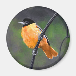 Oriolmalerei - Original Vogelkunst Magnet