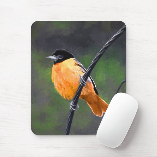Oriolmalerei - Original Vogelkunst Mousepad (Mit Mouse)