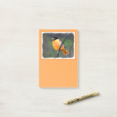 Oriolmalerei - Original Vogelkunst Post-it Klebezettel (Auf Schreibtisch)