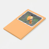Oriolmalerei - Original Vogelkunst Post-it Klebezettel (angewinkelt)