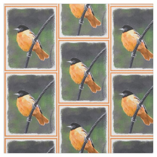 Oriolmalerei - Original Vogelkunst Stoff (Muster)