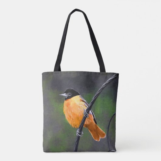 Oriolmalerei - Original Vogelkunst Tasche (Rückseite)