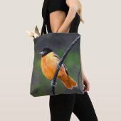 Oriolmalerei - Original Vogelkunst Tasche (Von Nahem)