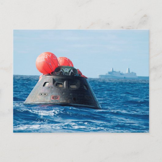 Orion Capsule Spacecraft Ocean Erholung Postkarte (Vorderseite)