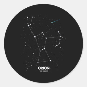Orion Constellation of Orion The Hunter Orion Star Runder Aufkleber