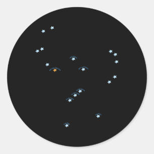 Orion Constellation Runder Aufkleber