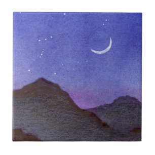 Orion & Crescent Moon Berge Fliese