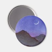 Orion & Crescent Moon Mountains Magnet (Vorderseite/Rückseite)