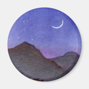 Orion & Crescent Moon Mountains Magnet