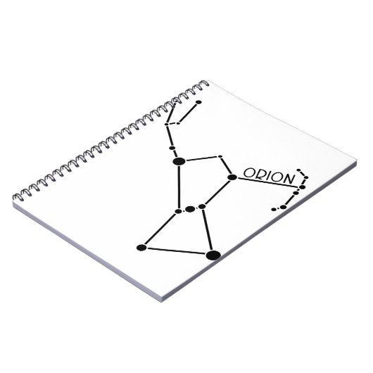 Orion die Jäger Konstellation spielt Grafik die Notizblock (Linke Seite)