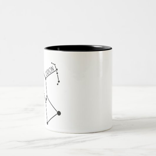 Orion die Jäger Konstellation spielt Grafik die Zweifarbige Tasse (Mittel)