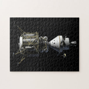 Orion Docking with Lunar Lander - Künstlerrendern Puzzle