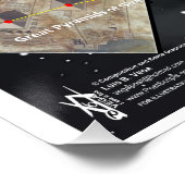 Orion - Dragon Temple Star Map Poster (Ecke)