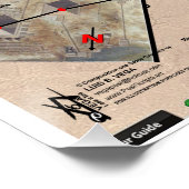 Orion - Dragon Temple Star Map Poster (Ecke)