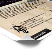 Orion - Dragon Temple Star Map Poster (Ecke)