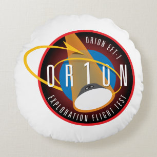 Orion Exploration Flight Test-1 Throw Pillow Rundes Kissen