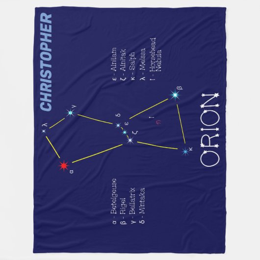 Orion Fleecedecke (Vorderseite)