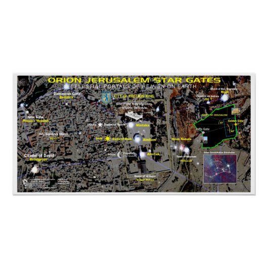 Orion Jerusalem Stargates Poster (Vorderseite)