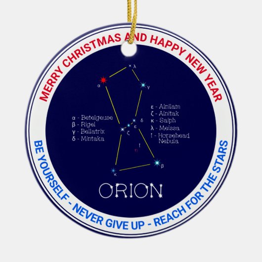Orion Keramik Ornament (Vorne)