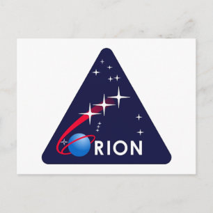 Orion-Logo des NASA-Projekts Postkarte