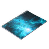 Orion Nebel, blaues Licht, Astronomie. Notizblock (Linke Seite)