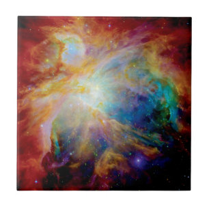 Orion-Nebel Hubble Spitzer-Teleskop Weltraumfoto Fliese