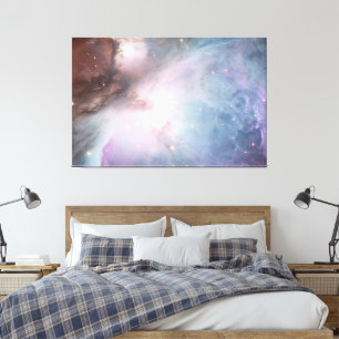 Orion-Nebel Messier 78 Pastell-Weltraum-Foto Leinwanddruck